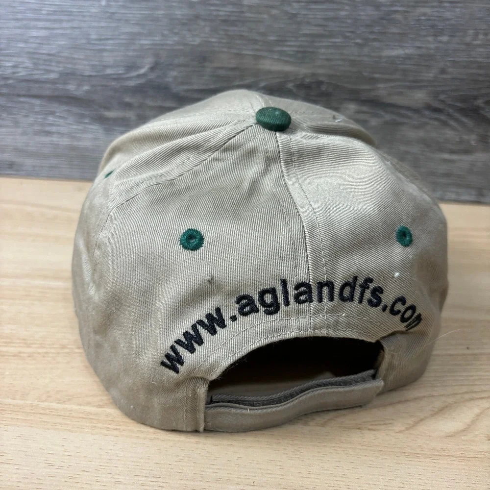 Ag Land FS‎ Hat Cap Strap Back Brown Green Seed One Size Adjustable